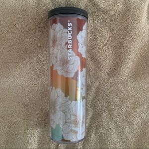 STARBUCKS Summer 2019 Ombré Rainbow Cactus Flower 16 Oz Coffee Tumbler